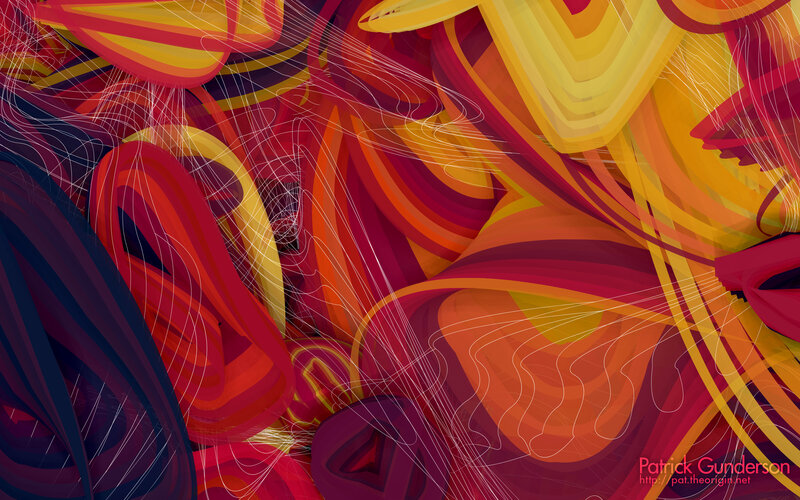Abstract swirls of color