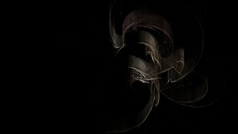 Abstract Swirls on Black — Dark