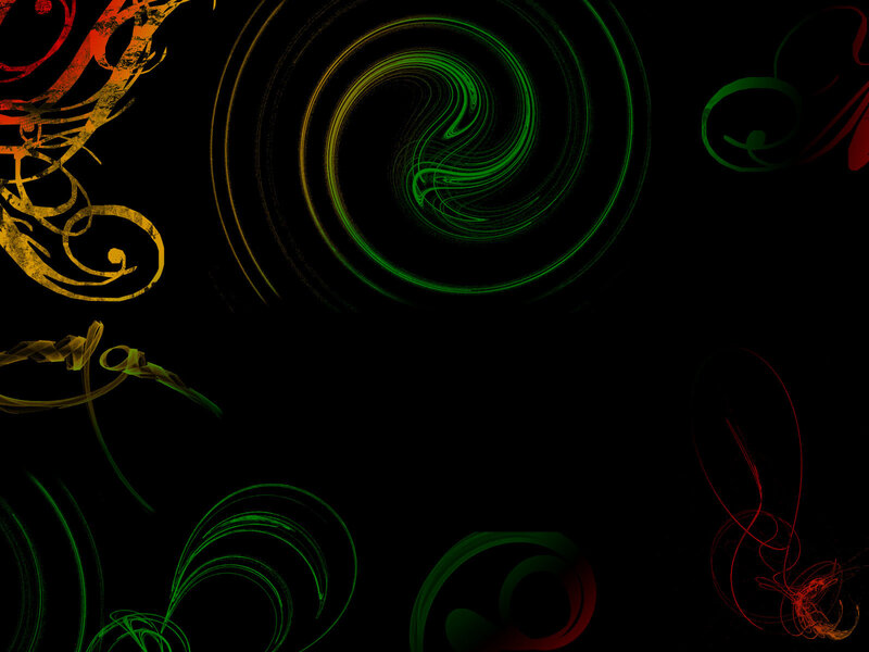Abstract Swirls on Black
