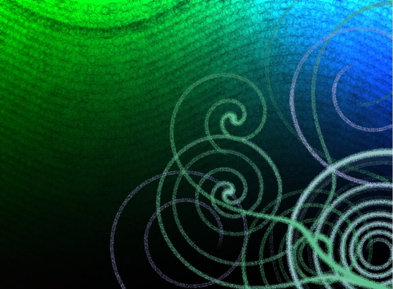Abstract Swirls on Gradient