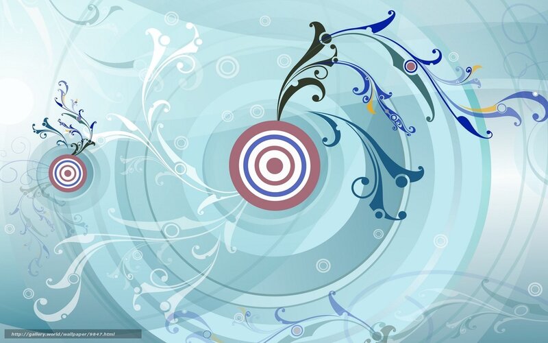 abstract swirls with target