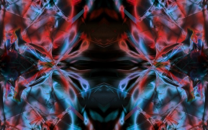 Abstract symmetrical digital art