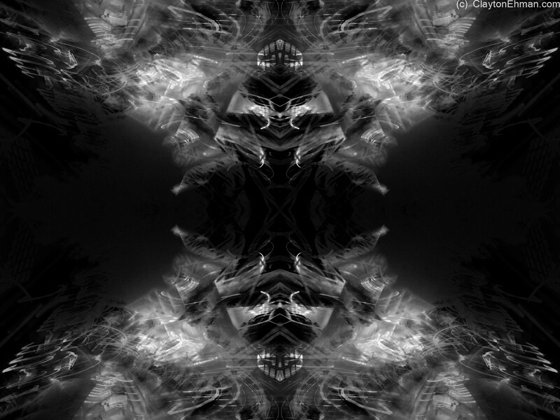 Abstract Symmetrical Pattern — Black