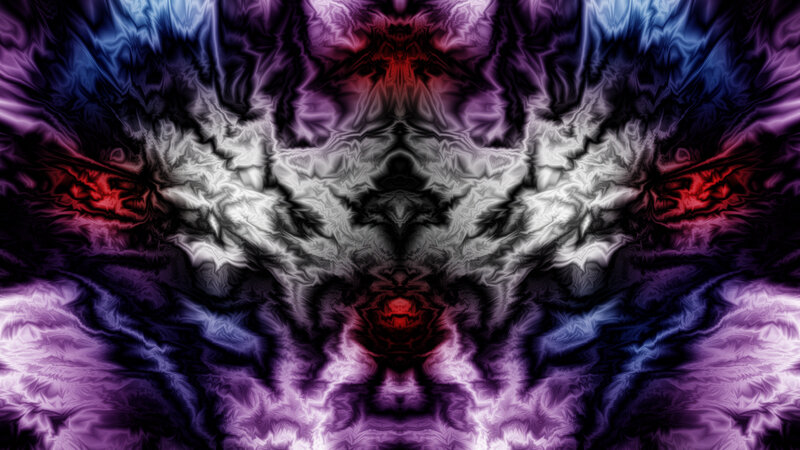 Abstract Symmetrical Pattern — Purple