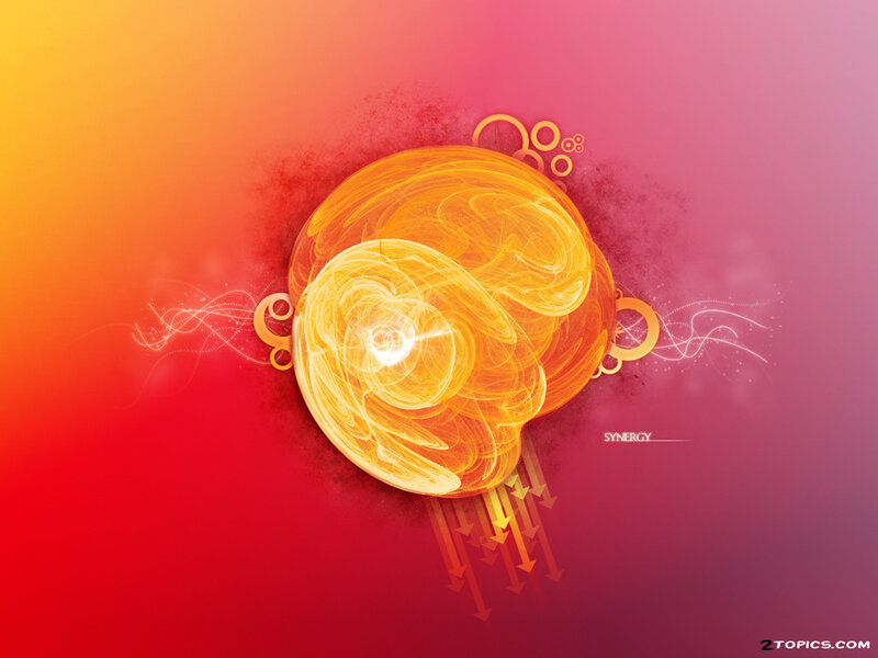 Abstract synergy concept art