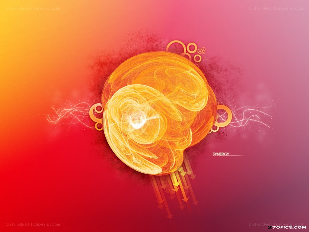 Abstract synergy concept art