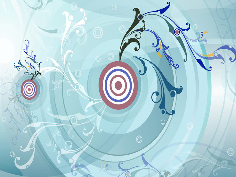 Abstract Target Design — Blue