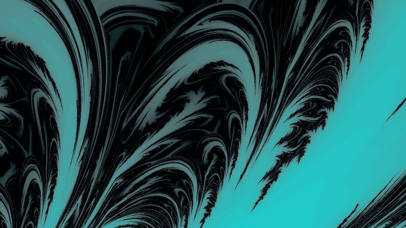 abstract teal and black swirls