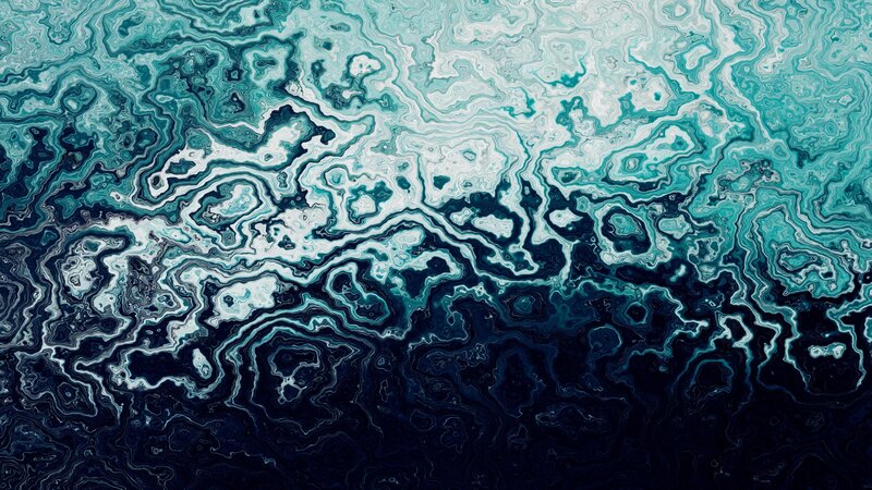 Abstract Teal and Blue Pattern