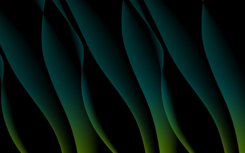 Abstract Teal and Green Waves