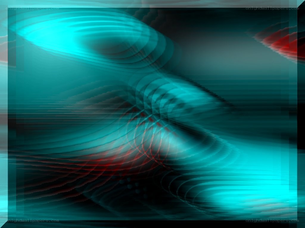 abstract teal and red swirls
