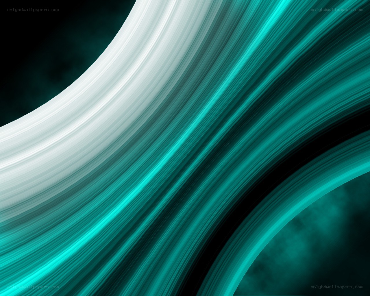 Abstract teal and white motion