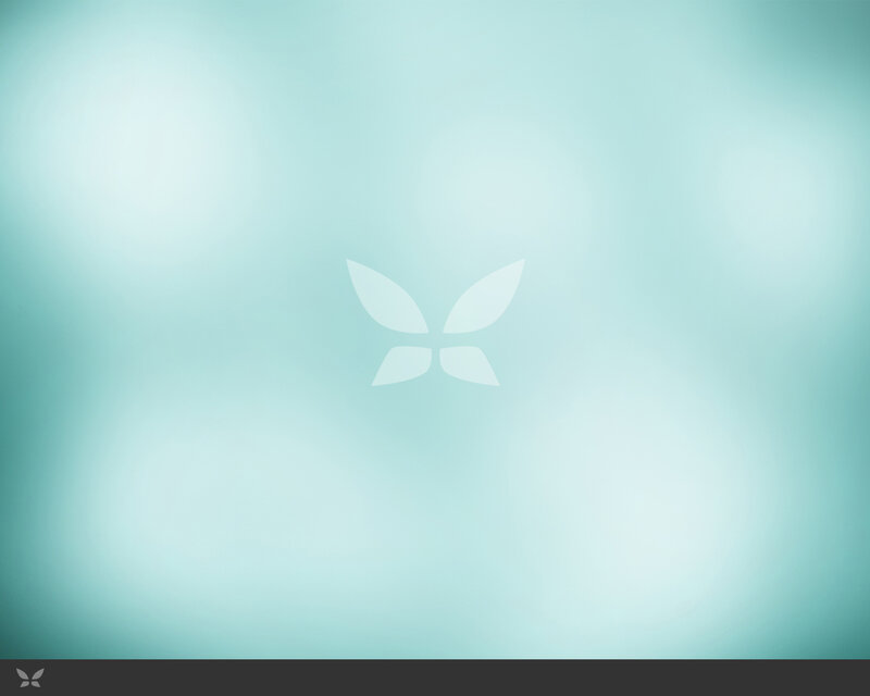 abstract teal background with logo