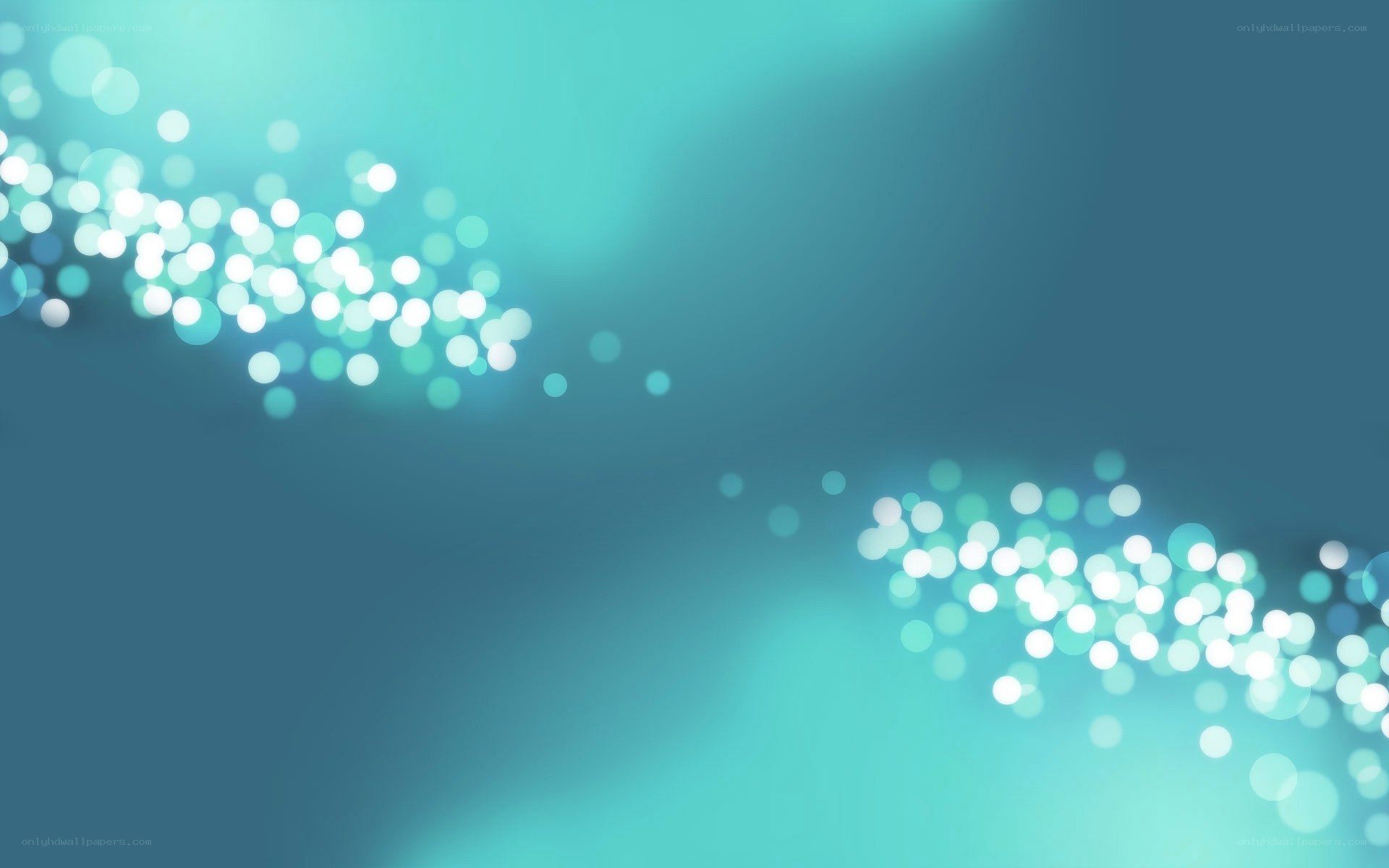 abstract teal bokeh lights