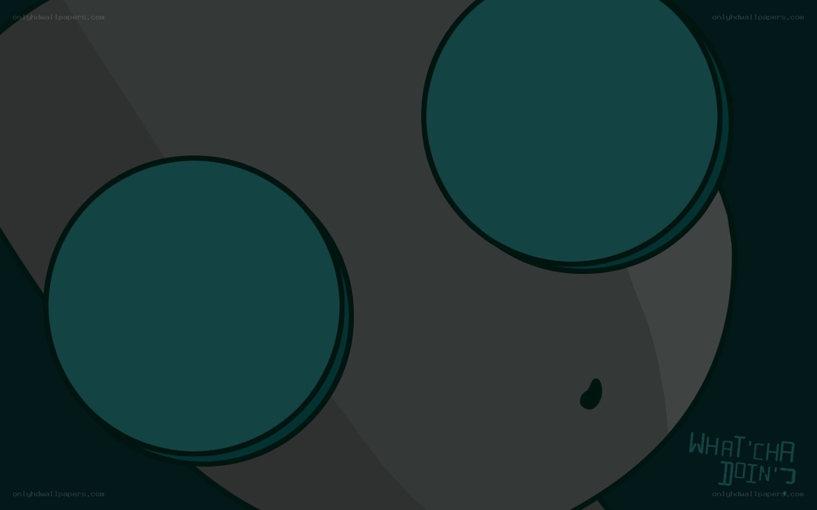 abstract teal circles