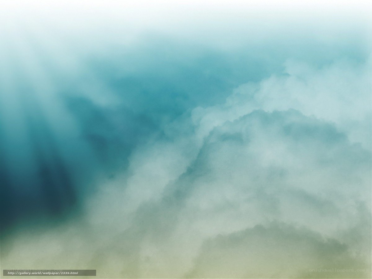 Abstract teal cloud formation
