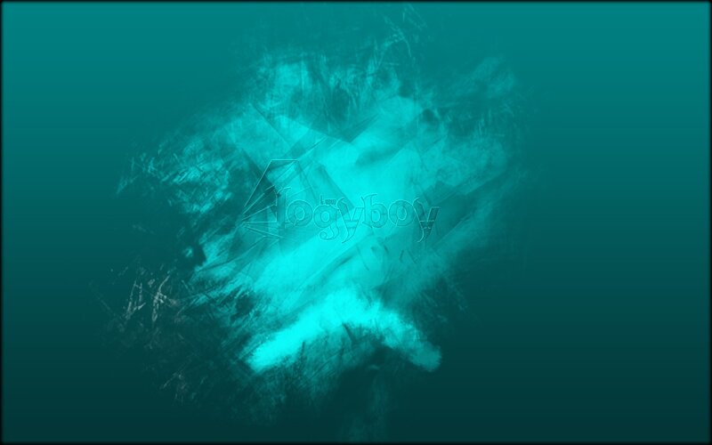 abstract teal digital art
