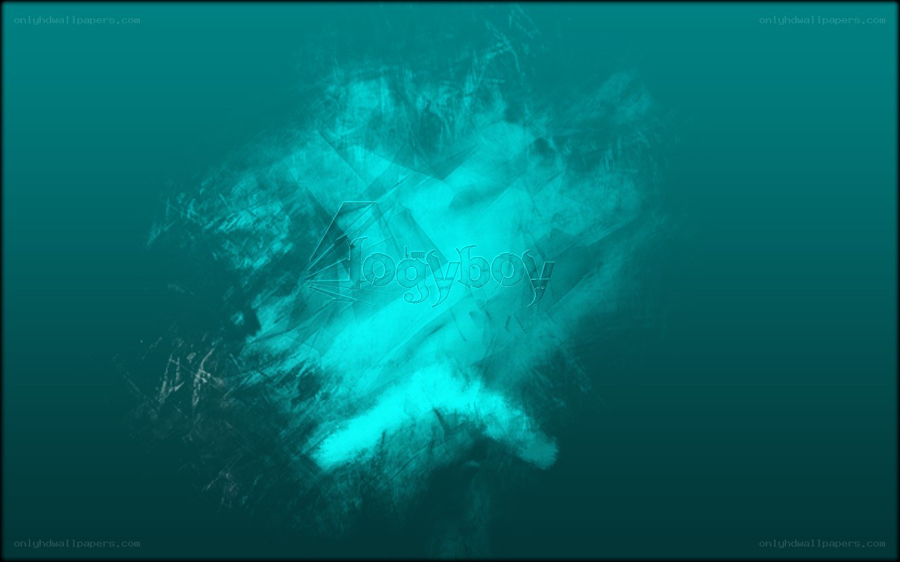 abstract teal digital art