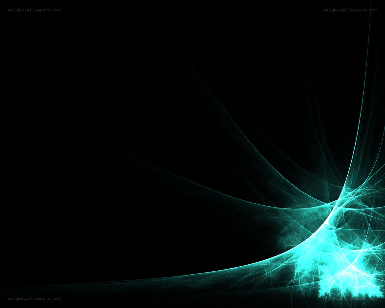 abstract teal fractal design