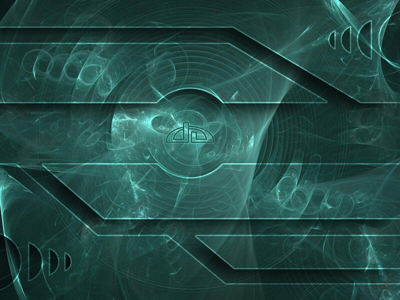 abstract teal fractal design