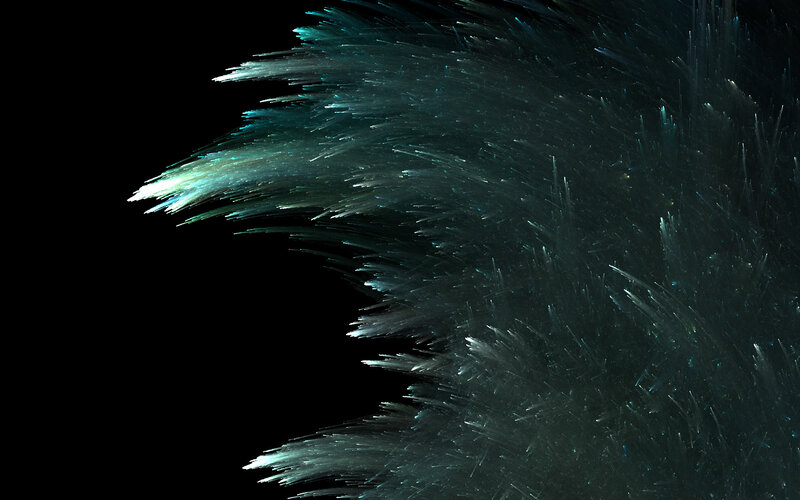Abstract teal fractal pattern
