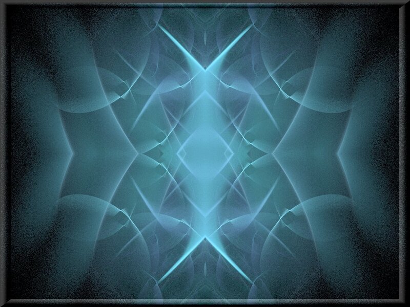 Abstract teal fractal pattern