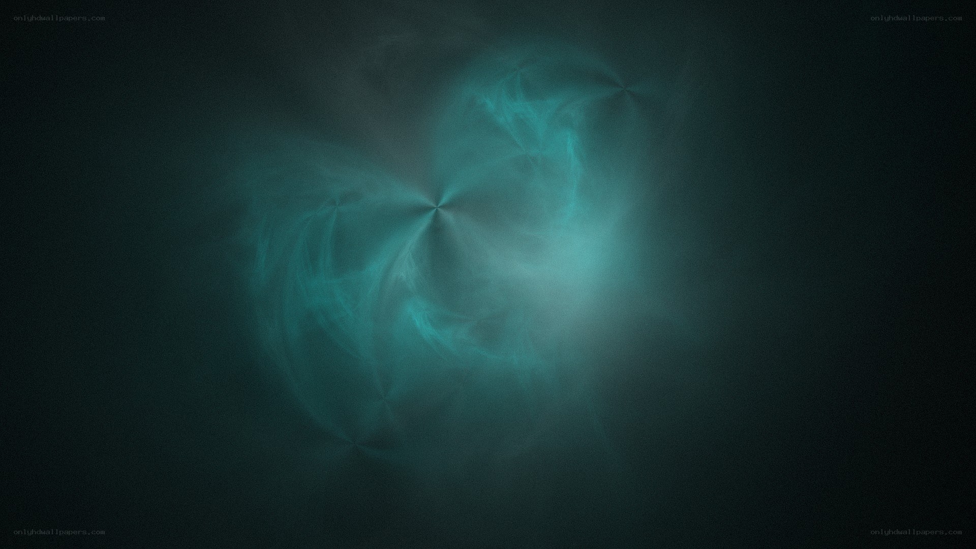 Abstract teal fractal pattern