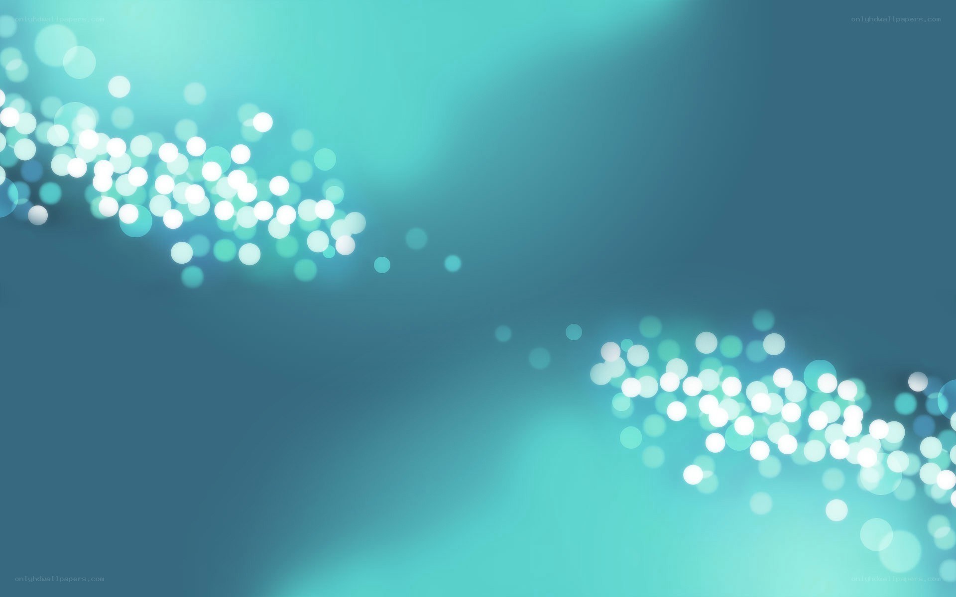abstract teal light bokeh
