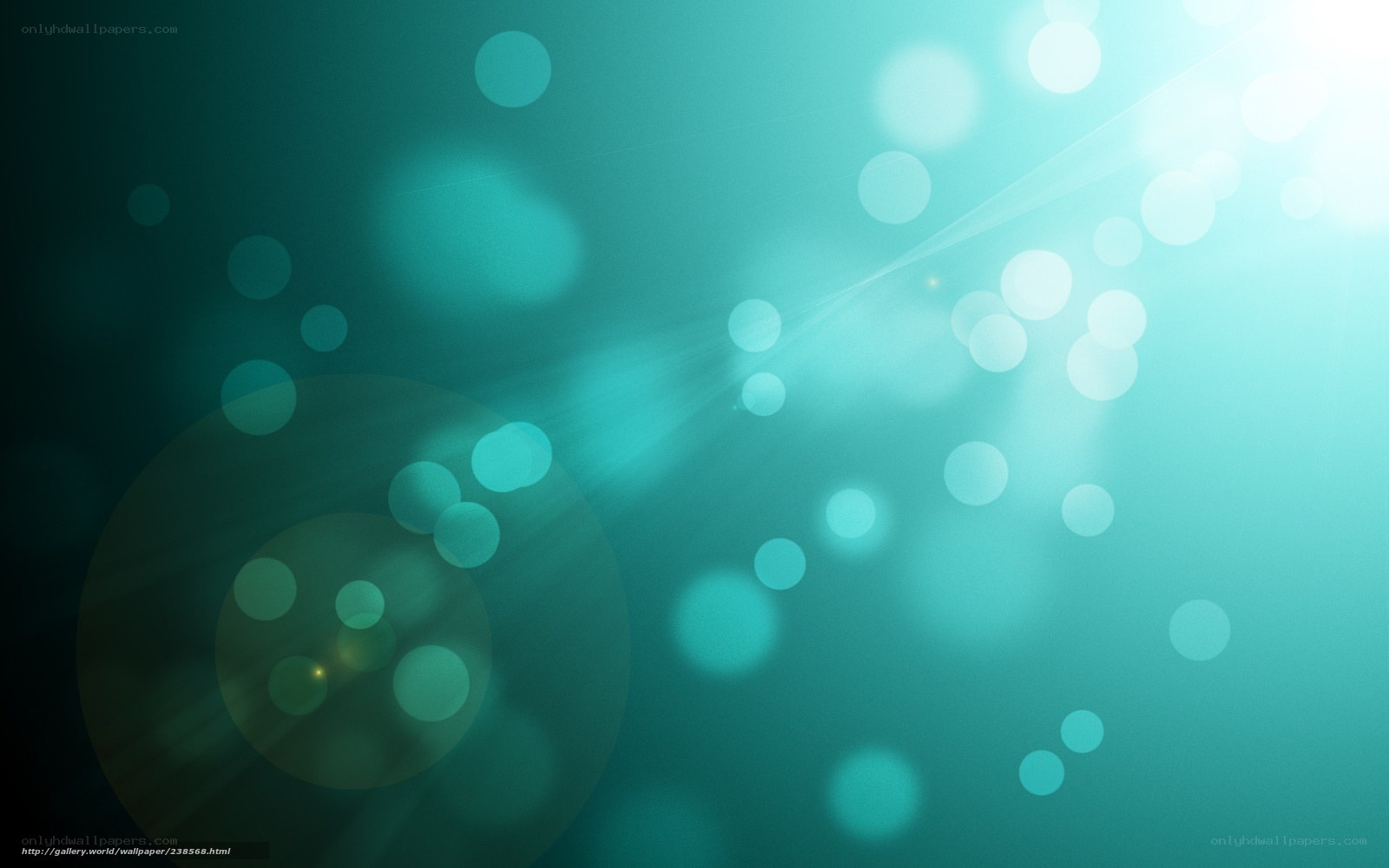 abstract teal light bokeh