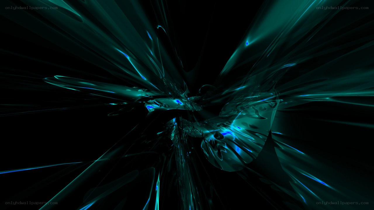 abstract teal light burst