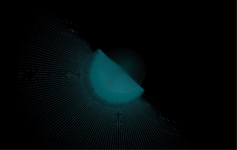 Abstract Teal Light Pattern