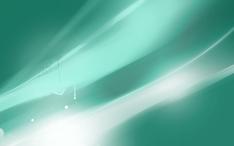 Abstract Teal Light Streaks — Serene, Digital Art