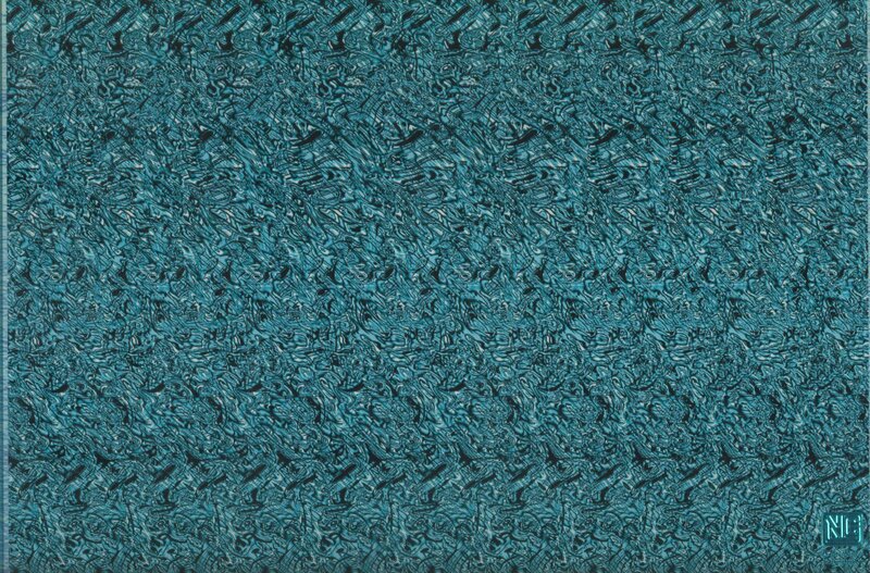 abstract teal pattern