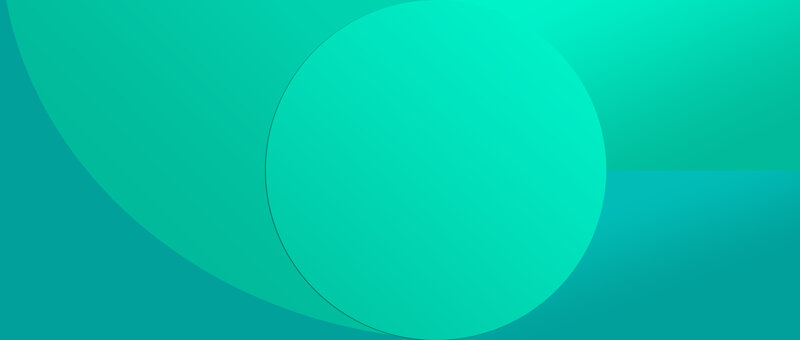 Abstract Teal Shapes