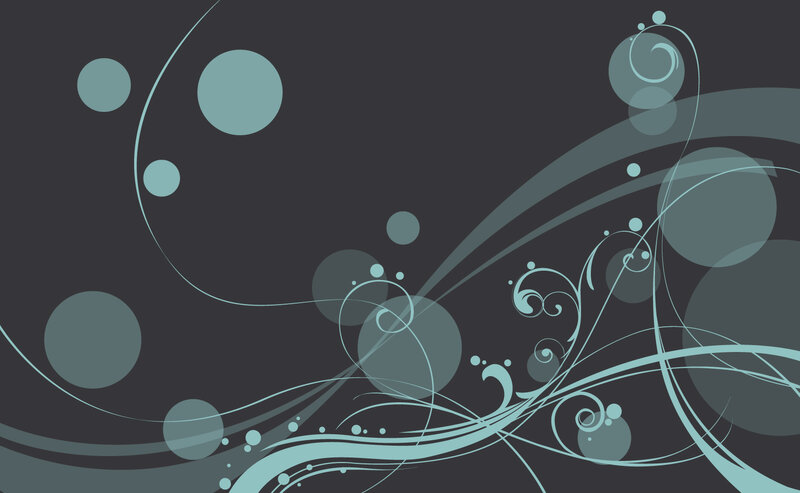 abstract teal swirls on dark background