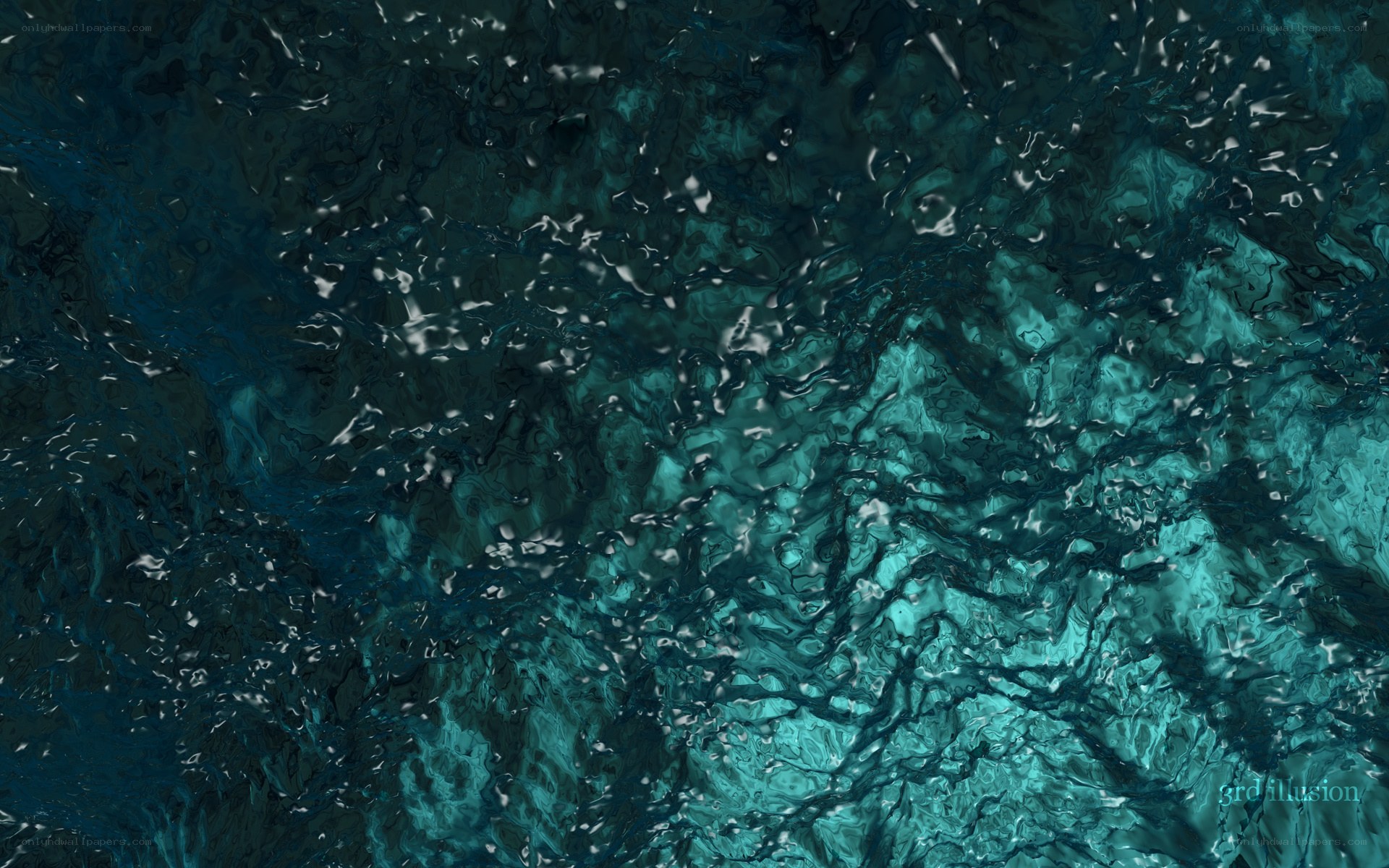 Abstract teal water texture