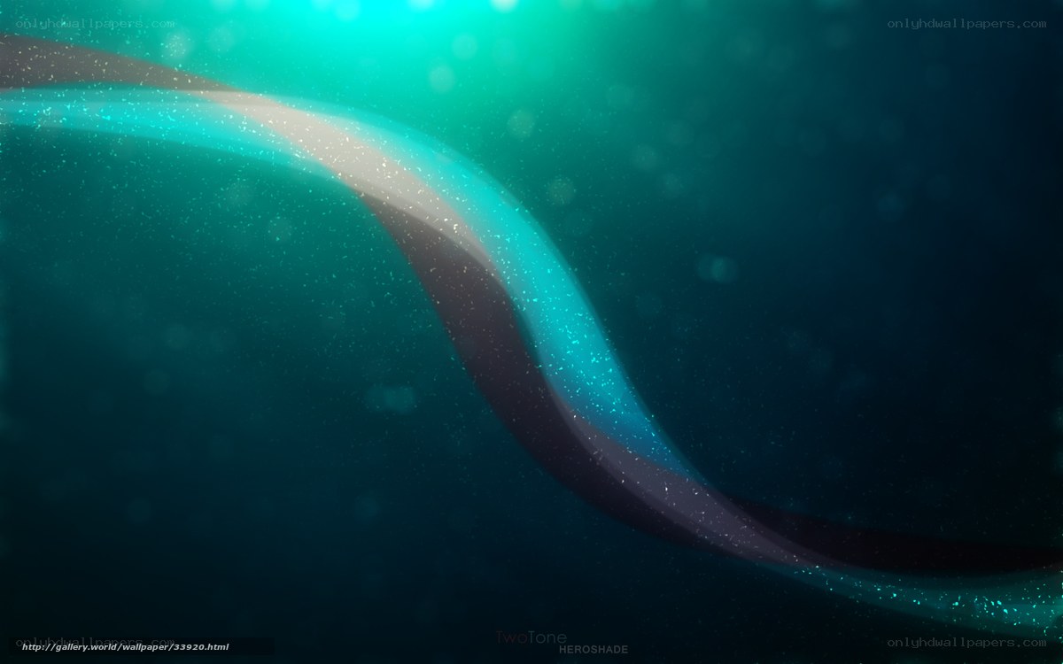 Abstract teal wave design