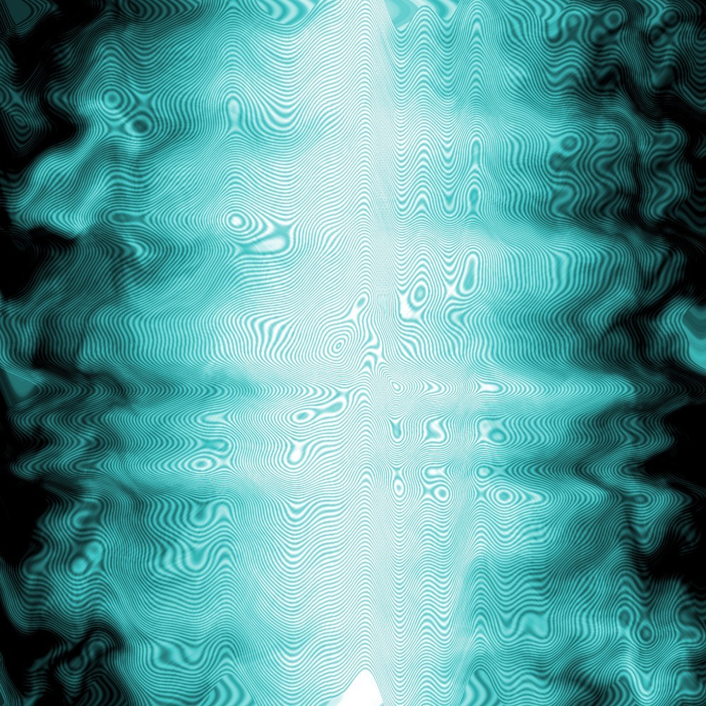 Abstract teal wave pattern
