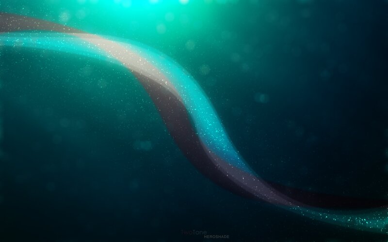 Abstract Teal Wave