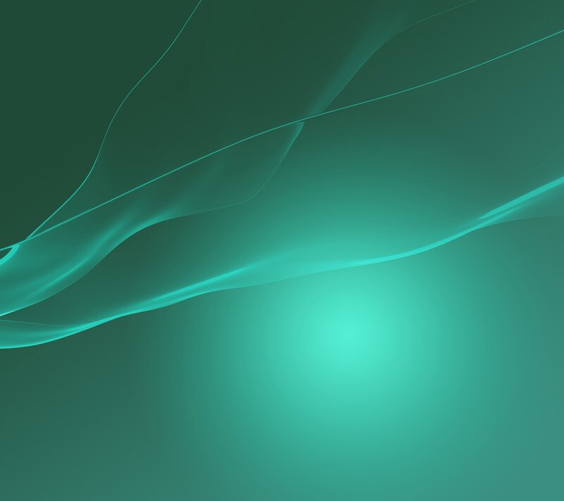 Abstract Teal Waves — Calm