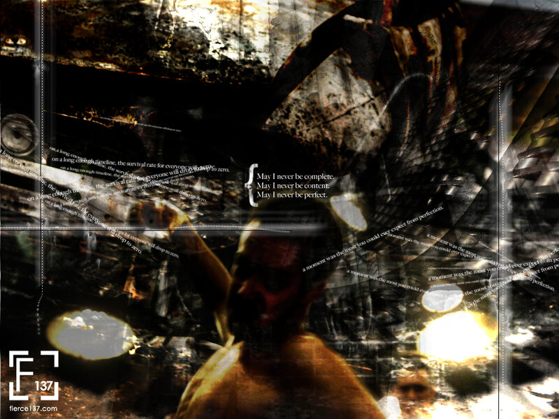 abstract text collage