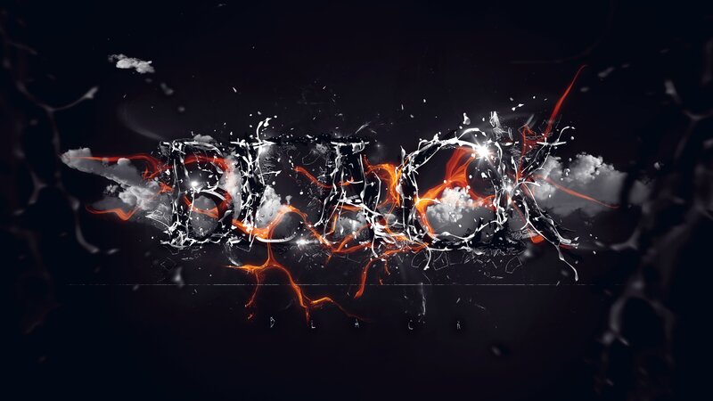 abstract text explosion art