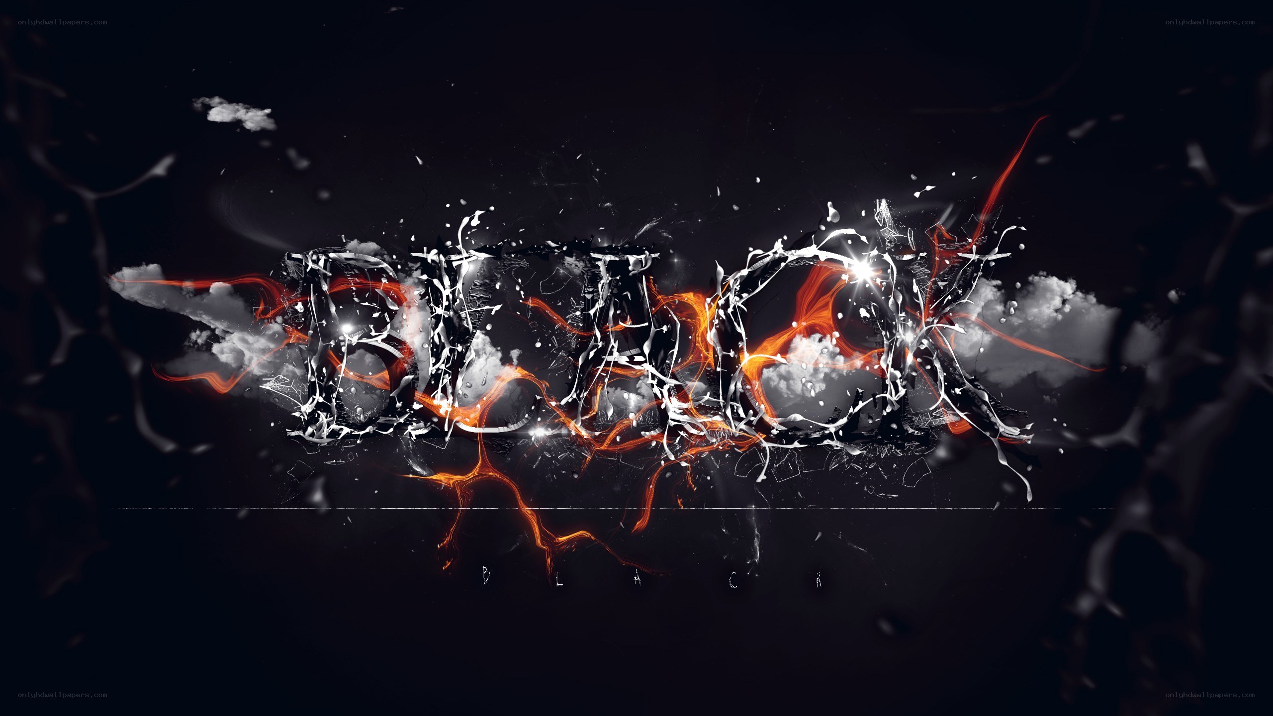 abstract text explosion art
