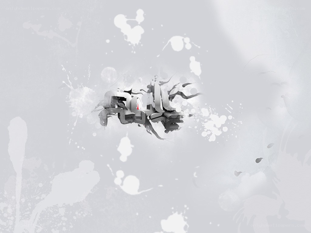 abstract text splatter design