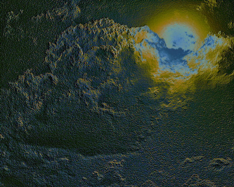 Abstract textured landscape