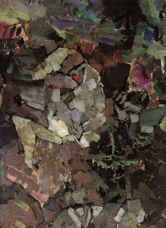 Abstract textured painting