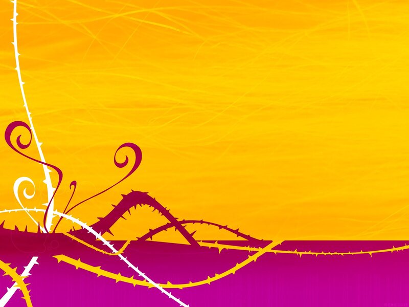 abstract thorny vine design