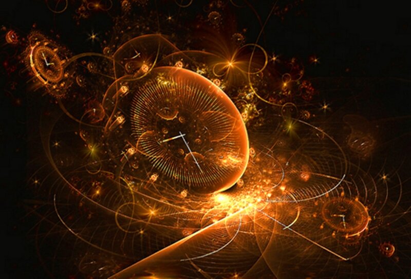 abstract time and space concept