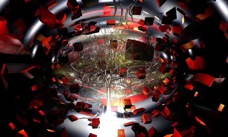 Abstract Tree in Explosion