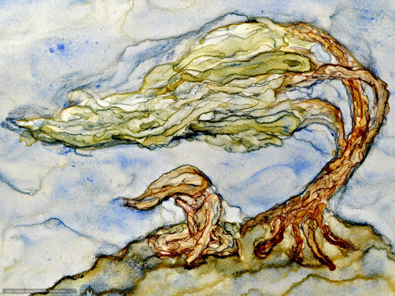 Abstract tree in watercolor